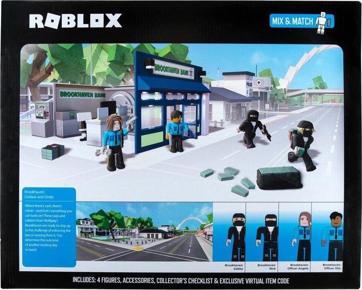 Actual product image Jazwares Roblox DX Play Set Brookhaven Outlaw and Order