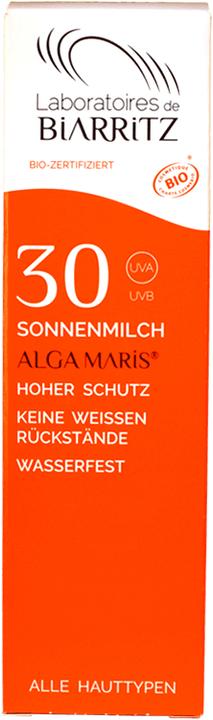 Actual product image Laboratoires de Biarritz Sun Milk Face & Body (Suntan lotion, SPF 30, 100 ml, 151 g)