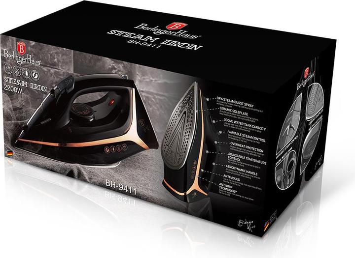 Produktbild BerlingerHaus Bügeleisen Black Rose Collection (2200 W)