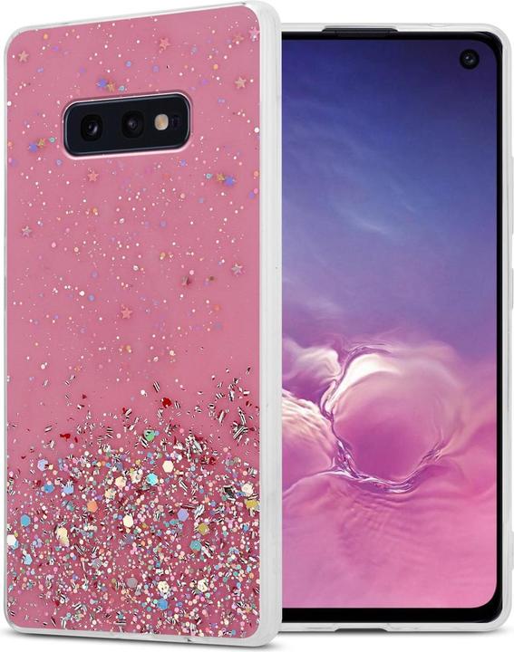 Rosa con glitter