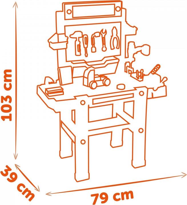 Produktbild Smoby Black & Decker Werkbank Super Center