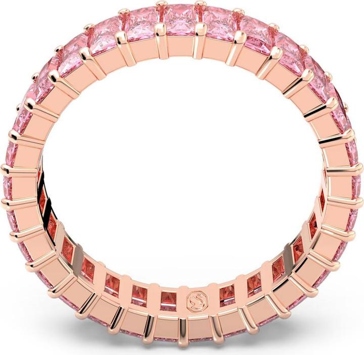 Produktbild Swarovski Matrix Ring Baguette Schliff Rosa Roségold (60)