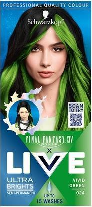Produktbild Schwarzkopf Live farba do włosów 024 Vivid Green (024 Vivid Green)