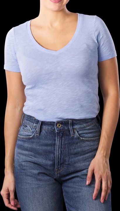 Marc O'Polo T-Shirt V-Neck fresh spring sky (XL)