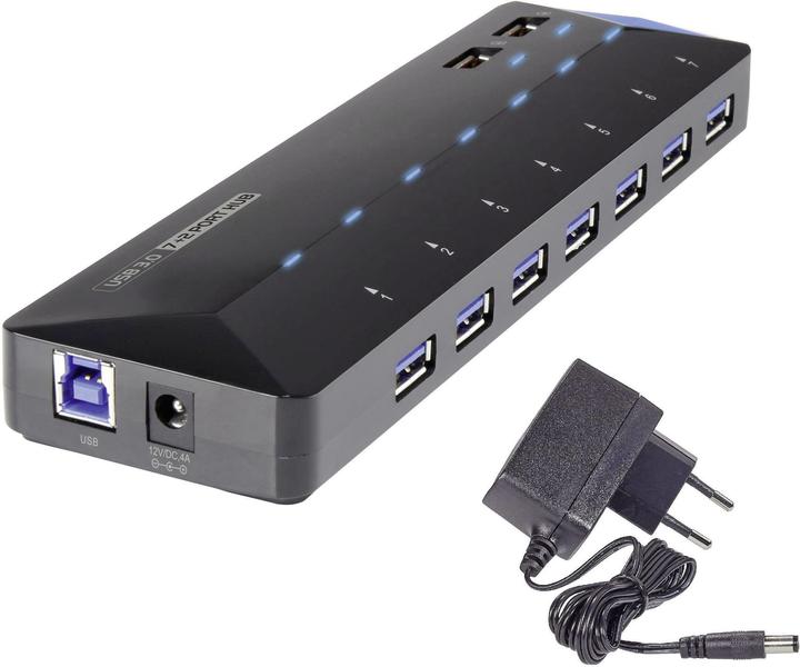 Renkforce Rf-3806034 (USB-A, 7 Ports)