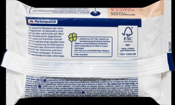 Actual product image dm Jessa Intimate care wipes (Intimate wipes)
