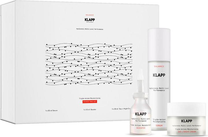 Actual product image Klapp Hyaluronic Multi Level Performance Triple Action Moisturizing Power Trio Set (Facial care set)