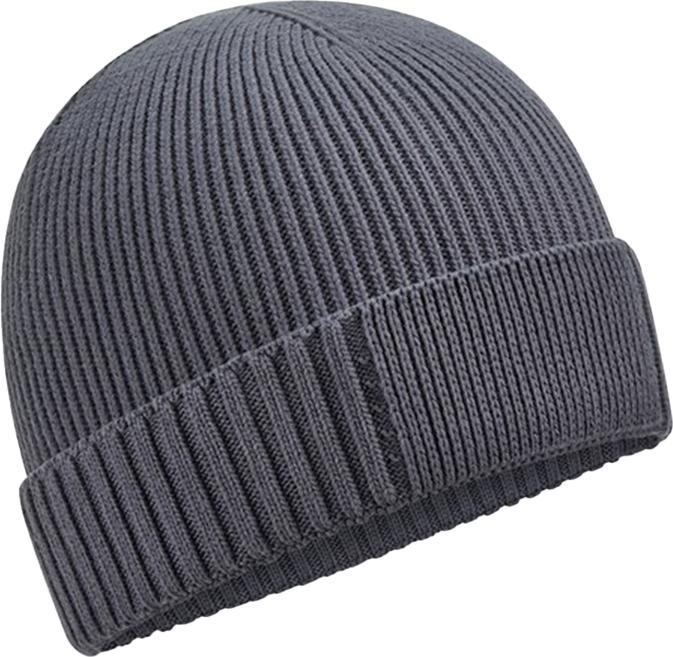 Actual product image Beechfield Unisex Adult Organic Cotton Engineered Patch Beanie