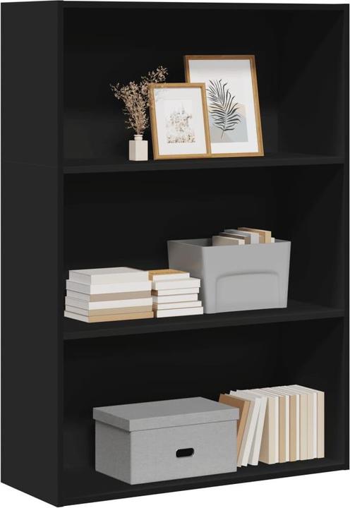 Produktbild VidaXL Bücherregal Standregal Büroregal Aktenregal Aufbewahrungsregal Schwarz (80 x 30 x 114 cm)