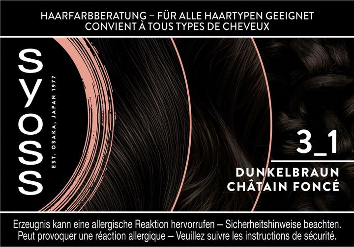 Actual product image Syoss Coloration (3 1 Dark brown)