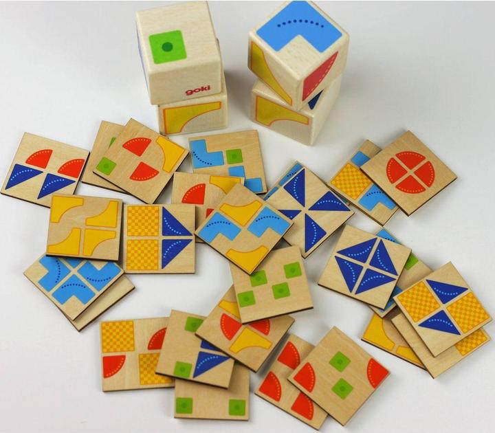 Immagine prodotto Goki Cubo di gioco con motivo in legno (Tedesco)