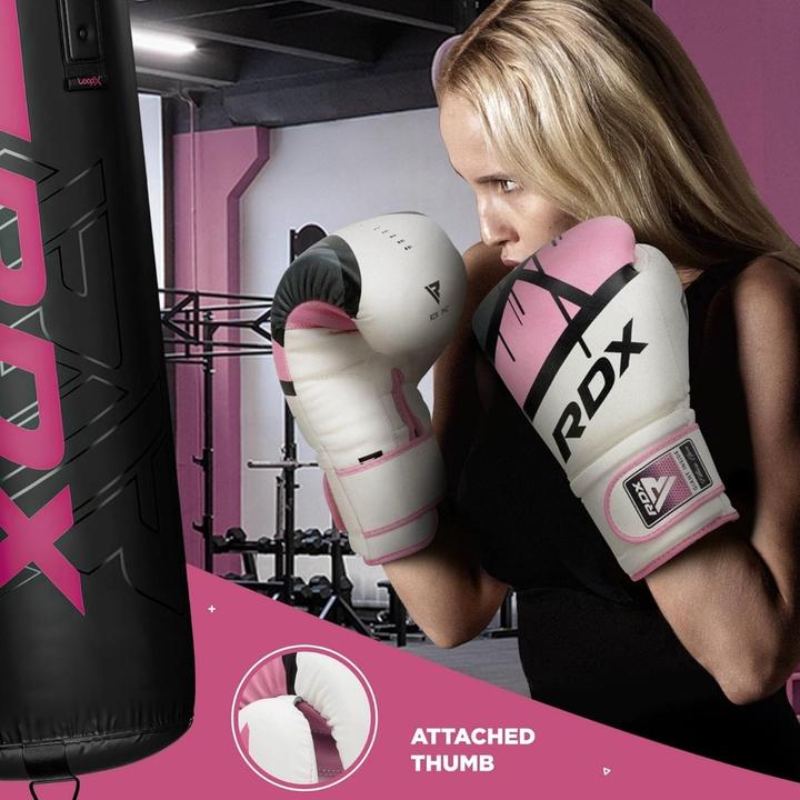 Actual product image Rdx Boxing Glove Bgr-F7 Pink (12 OZ, One size)