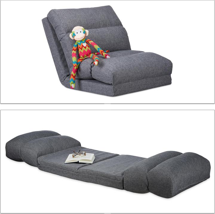 Immagine prodotto Relaxdays Poltrona cuscino materassino (60 x 130 x 55 cm)