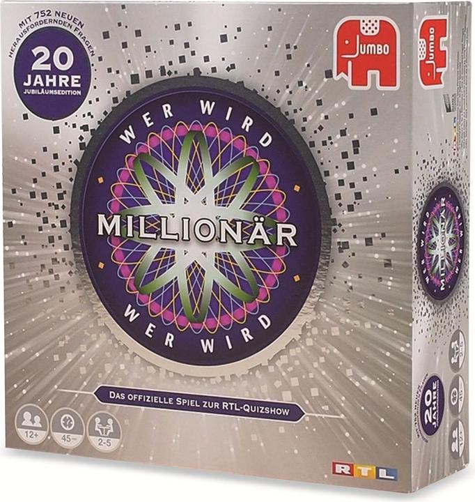Image du produit Jumbo Qui veut être millionnaire 20 J, d 20 ans édition anniversaire, à partir de 12 ans, 2-5 joueurs (Allemand)