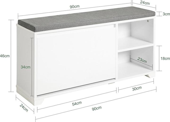 Actual product image SoBuy Stanley (91 x 46 x 24 cm)
