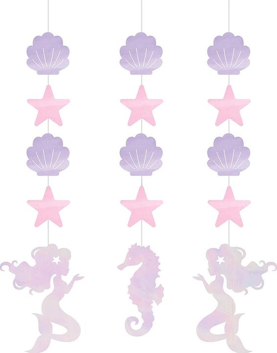 Actual product image Creative Party Mermaid Hanging Decoration (Pack of 3)