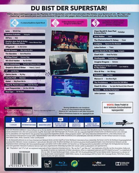 Produktbild Plaion Let's Sing 2018 inkl. Deutsche Hits (PS4, DE)