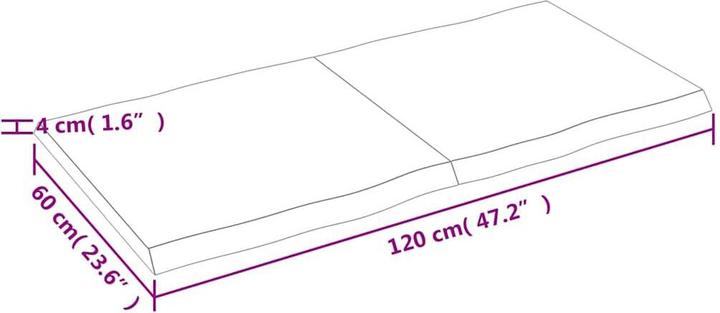 Immagine prodotto VidaXL Nili (120 x 60 x 4 cm)