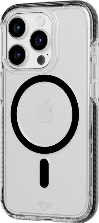Actual product image tech21 EvoCrystal Case MagSafe for iPhone 15 Pro Black Titanium (Apple iPhone 15 Pro)