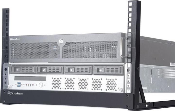Actual product image Silverstone SST-RK06U-OF 19 inch desktop rack, open frame - 6U (6 RU, 19 inch rack)