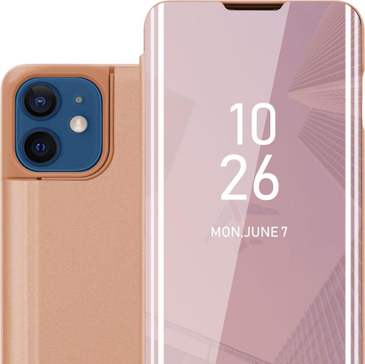 Immagine prodotto Cadorabo Copertina per specchietto retrovisore Smart View a libro (Apple iPhone 12, Realme 12 Pro+)