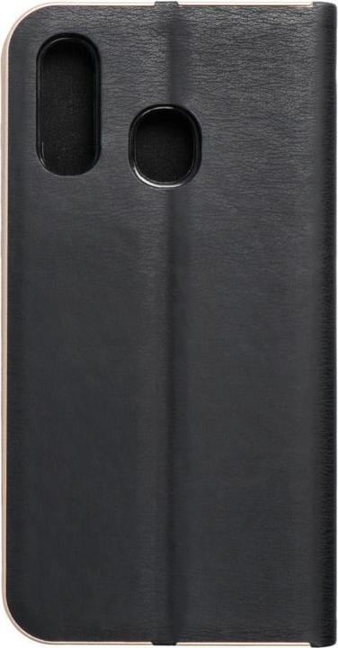 Actual product image Partner Telecom Book case OEM LUNA Book Gold for SAMSUNG A40 black (Oppo A40)