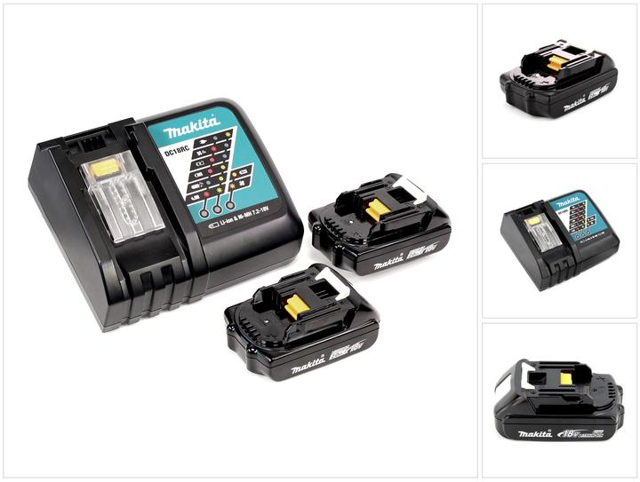 Image du produit Makita Kit Power Source 18 V avec 2x BL 1820 B batterie 2,0 Ah + chargeur DC 18 RC (18 V)