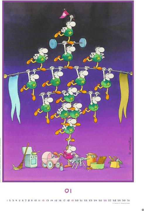 Actual product image Heye Calendrier illustré Best of Mordillo Edition (37 x 53.5 cm, Hardcover, German)