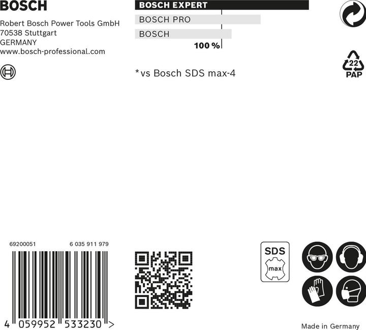 Produktbild Bosch Professional Zubehör EXPERT SDS max-8X Hammerbohrer, 28 x 600 x 720 mm (28 mm)