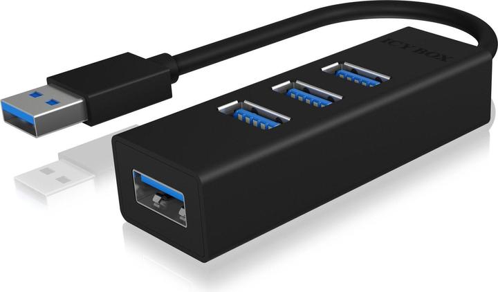 Actual product image Icy Box ICYBOX IB-HUB1419-U3 4x Port USB 3.0 Hub (USB-C, 4 Ports)
