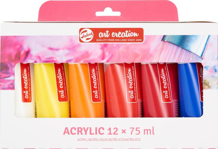 Talens Acrylic paint 12er set (Multicolor, 900 ml)