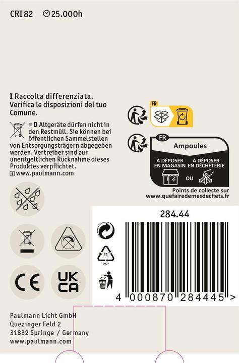 Immagine prodotto Paulmann Riflettore (E27, 9.50 W, 806 lm, 1 x, F)