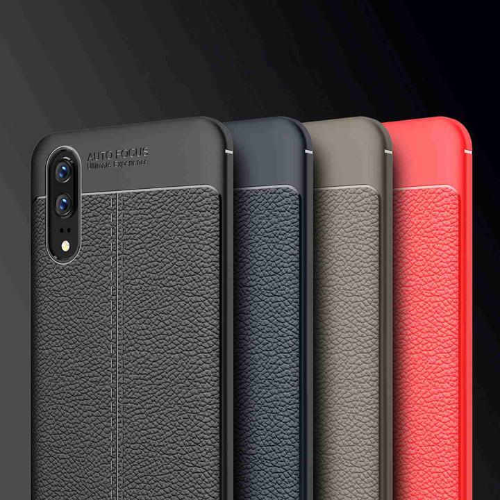 Actual product image Cadorabo TPU Cover Faux Leather Structure (Cubot P20)