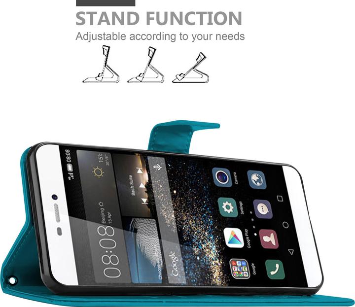 Image du produit Cadorabo Couverture du livre de fleurs (Huawei P8)