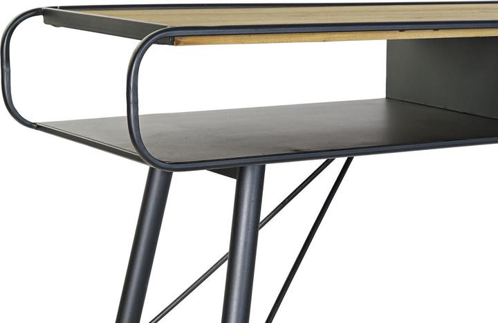 Immagine prodotto DKD Home Decor Console Black Metal Fir Light brown (120 x 38 x 78 cm)