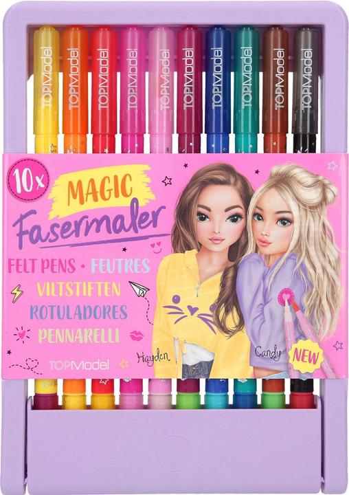 Immagine prodotto Depesche Penne in fibra Magic Top Model 10 pezzi (Multicolore, 10 x)