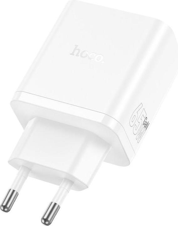Actual product image Hoco Adapter N51 Scenery PD65W(2C1A) charger(EU) White (65 W)