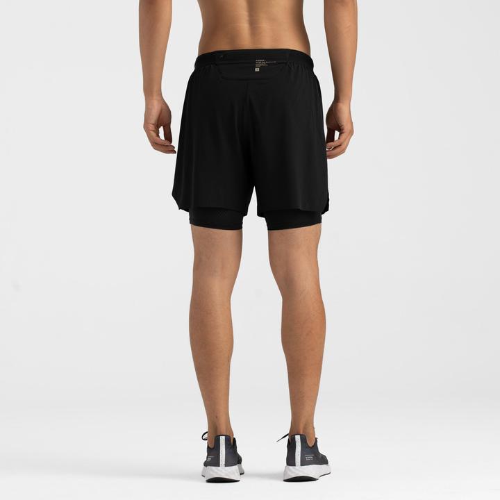 Image du produit Kiprun Laufshorts Herren Tights 2-in-1 - schwarz (L)