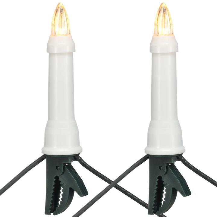 Produktbild Childhome LED Weihnachtsbaum Kerzen Lichterkette für Innen und Aussen, 60 LED-Kerzen, 2er-Set (13 m)
