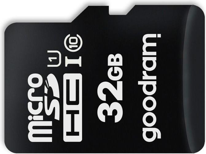 Actual product image Goodram 32GB microSD class 10 UHS I (32 GB, microSDHC, U1, UHS-I)