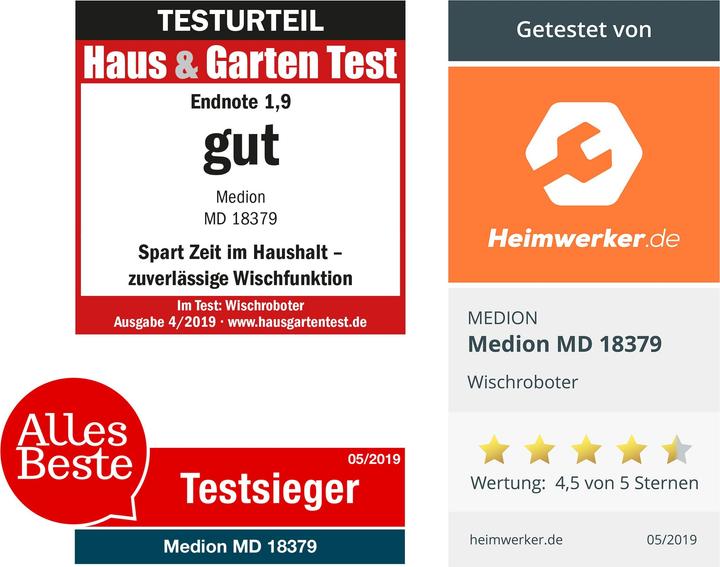 Produktbild Medion MD 18379 (Saugroboter)