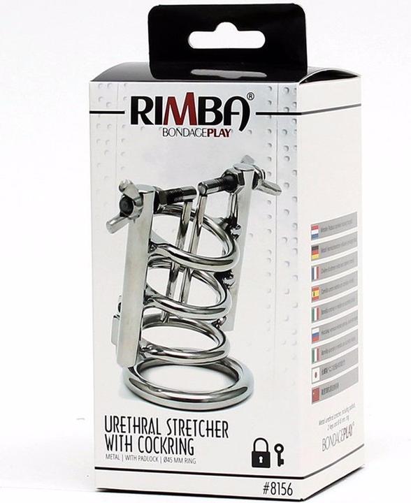 Produktbild Rimba Harnröhrenstrecker mit Cockring und Vorhängeschloss