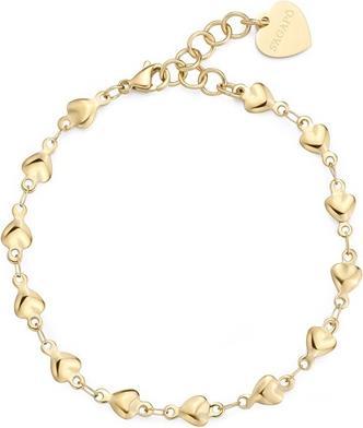 Immagine prodotto Sagapo S'Agapo Chunky Shk99 Gold Plated Heart Bracelet