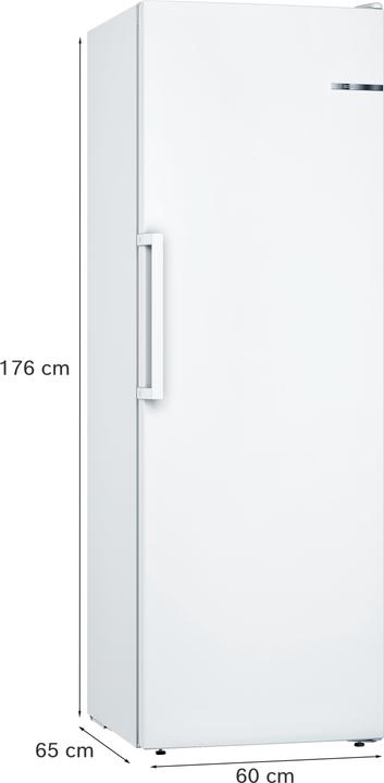 Immagine prodotto Bosch Hausgeräte Serie 4, Congelatore a libera installazione, 176 x 60 cm, Bianco, GSN33FWEV (Struttura autonoma, 225 l)
