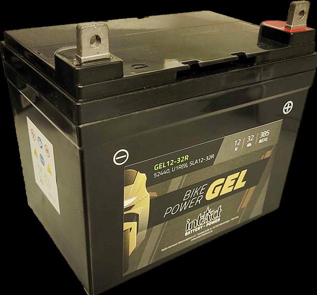 Actual product image Intact GEL12-32R Bike-Power GEL 32Ah motorcycle battery (DIN 52440) U1R(9) SLA12-32R (12 V, 32 Ah)