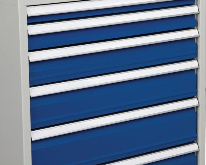 Actual product image Bedrunka & hirth Drawer cabinet H1019xW1005xD736mm grey/anthr. 6 drawers. full-extension (100.50 cm, 118 cm)