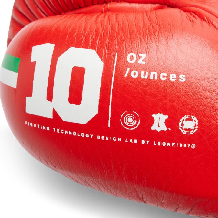 Actual product image Leone Boxing Gloves Shock Plus GN102L Red (10 OZ)