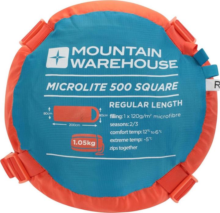Produktbild Mountain Warehouse Schlafsack Microlite 500 Mid Season Quadratisch (215 cm)