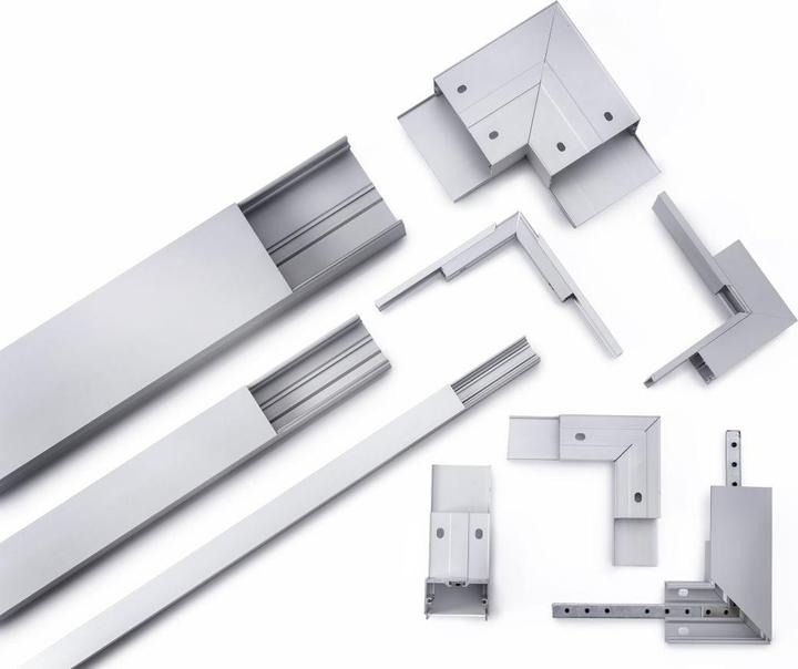 Produktbild Elbro Endplatte für Kabelkanal, Aluminium, 60×40mm, mit Schrauben