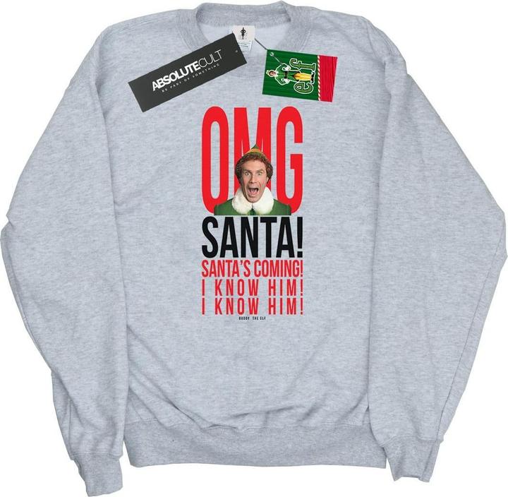 Elf OMG Santa I Know Him Sweatshirt (XXL)